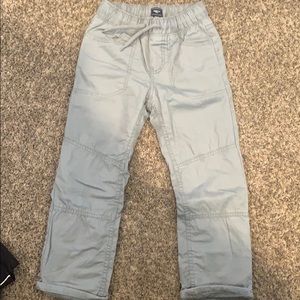 Boys GAP drawstring pants.  Lined on the inside.